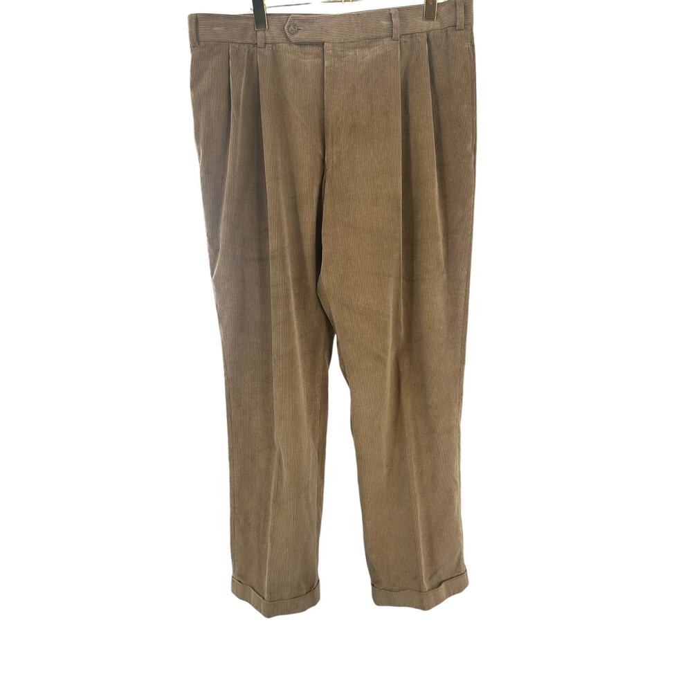 Haspel Men’s Brown Corduroy Cotton‎ Casual Pants Size 38 x 32